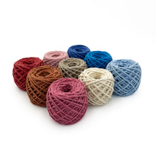 Cargar imagen en el visor de la galería, Mix Hilaza Algodón Makrama 2mm MIni Colores Surtidos 9pz (CH)