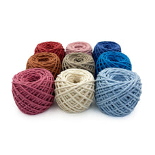 Cargar imagen en el visor de la galería, Mix Hilaza Algodón Makrama 2mm MIni Colores Surtidos 9pz (CH)