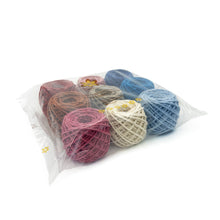 Cargar imagen en el visor de la galería, Mix Hilaza Algodón Makrama 2mm MIni Colores Surtidos 9pz (CH)