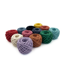 Cargar imagen en el visor de la galería, Mix Hilaza Algodón 3mm Makrama Colores Surtidos 12pz (CH)