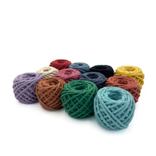 Cargar imagen en el visor de la galería, Mix Hilaza Algodón 3mm Makrama Colores Surtidos 12pz (CH)