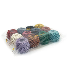 Cargar imagen en el visor de la galería, Mix Hilaza Algodón 3mm Makrama Colores Surtidos 12pz (CH)