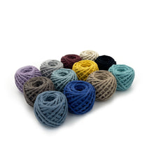 Cargar imagen en el visor de la galería, Mix Hilaza Algodón 3mm Makrama Colores Surtidos 12pz (M)