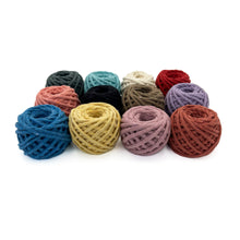 Cargar imagen en el visor de la galería, Mix Hilaza Algodón 4mm Makrama Colores Surtidos 12pz (CH)