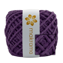 Cargar imagen en el visor de la galería, Hilaza Algodón 4mm Makrama 500gr Morado Oscuro