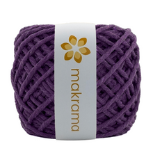 Cargar imagen en el visor de la galería, Hilaza Algodón 4mm Makrama 500gr Morado Oscuro