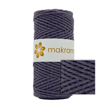 Cargar imagen en el visor de la galería, Cuerda Algodón 2mm Makrama 100m Morado Uva
