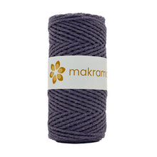 Cargar imagen en el visor de la galería, Cuerda Algodón 2mm Makrama 100m Morado Uva