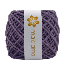 Cargar imagen en el visor de la galería, Hilaza Algodón 3mm Makrama 100m Morado Uva