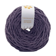 Cargar imagen en el visor de la galería, Hilaza Algodón 3mm Makrama 100m Morado Zarza