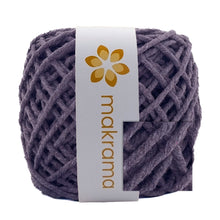 Cargar imagen en el visor de la galería, Hilaza Algodón 3mm Makrama 100m Morado Zarza