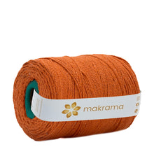 Cargar imagen en el visor de la galería, Cuerda Algodón 2mm Makrama 1kg Naranja