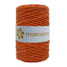 Cargar imagen en el visor de la galería, Cuerda Algodón 2mm Makrama 500gr Naranja