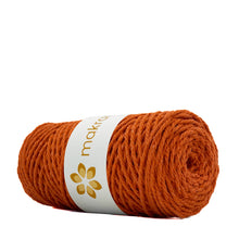 Cargar imagen en el visor de la galería, Cuerda Algodón 2mm Makrama 100m Naranja
