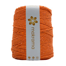 Cargar imagen en el visor de la galería, Hilaza Algodón 3mm Makrama 1kg Naranja