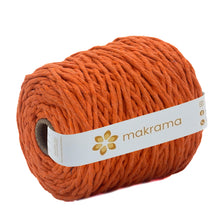 Cargar imagen en el visor de la galería, Hilaza Algodón 4mm Makrama 1kg Naranja