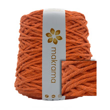 Cargar imagen en el visor de la galería, Hilaza Algodón 4mm Makrama 1kg Naranja