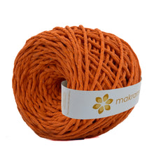 Cargar imagen en el visor de la galería, Hilaza Algodón 3mm Makrama 100m Naranja
