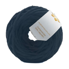 Cargar imagen en el visor de la galería, Hilaza Algodón Mini 3mm Makrama 150gr Negro Azulado
