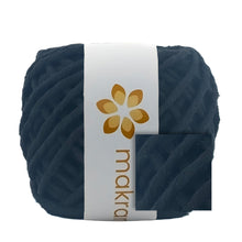 Cargar imagen en el visor de la galería, Hilaza Algodón Mini 3mm Makrama 150gr Negro Azulado
