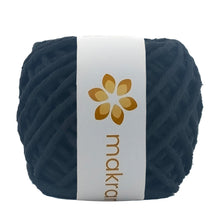 Cargar imagen en el visor de la galería, Hilaza Algodón Mini 3mm Makrama 150gr Negro Azulado