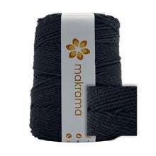 Cargar imagen en el visor de la galería, Cuerda Algodón 2mm Makrama 1kg Negro