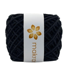 Cargar imagen en el visor de la galería, Cuerda Algodón Mini 2mm Makrama 150gr Negro