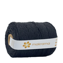 Cargar imagen en el visor de la galería, Hilaza Algodón 3mm Makrama 1kg Negro