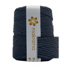 Cargar imagen en el visor de la galería, Hilaza Algodón 3mm Makrama 1kg Negro