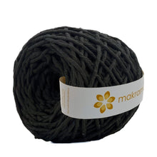 Cargar imagen en el visor de la galería, Hilaza Algodón 3mm Makrama 100m Negro
