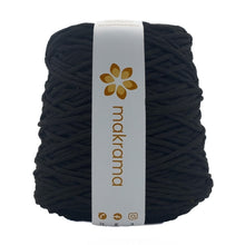 Cargar imagen en el visor de la galería, Hilaza Algodón 4mm Makrama 1kg Negro