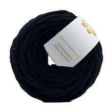 Cargar imagen en el visor de la galería, Hilaza Algodón Mini 4mm Makrama 150gr Negro