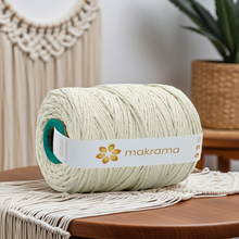 Cargar imagen en el visor de la galería, Hilaza Algodón 3mm Makrama 1kg Crudo