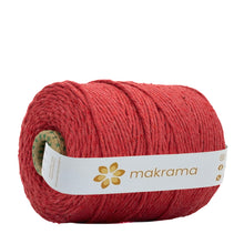 Cargar imagen en el visor de la galería, Hilaza Algodón 3mm Makrama 1kg Rojo Cereza