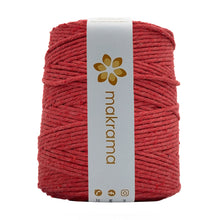 Cargar imagen en el visor de la galería, Hilaza Algodón 3mm Makrama 1kg Rojo Cereza