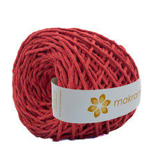 Cargar imagen en el visor de la galería, Hilaza Algodón 3mm Makrama 100m Rojo Cereza