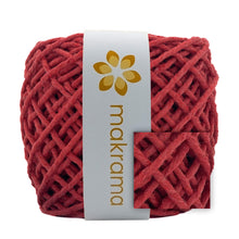 Cargar imagen en el visor de la galería, Hilaza Algodón 3mm Makrama 100m Rojo Cereza