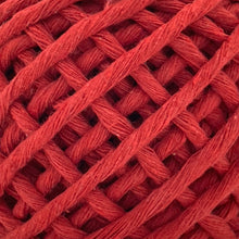 Cargar imagen en el visor de la galería, Hilaza Algodón Mini 4mm Makrama 150gr Rojo Intenso