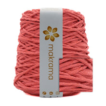 Cargar imagen en el visor de la galería, Hilaza Algodón 4mm Makrama 1kg Rosa Coral Intenso