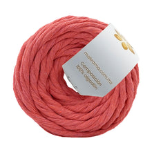 Cargar imagen en el visor de la galería, Hilaza Algodón Mini 4mm Makrama 150gr Rosa Coral Intenso