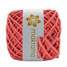 Cargar imagen en el visor de la galería, Hilaza Algodón 4mm Makrama 500gr Rosa Coral Intenso
