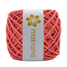 Cargar imagen en el visor de la galería, Hilaza Algodón 4mm Makrama 500gr Rosa Coral Intenso