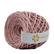 Cargar imagen en el visor de la galería, Hilaza Algodón 3mm Makrama 100m Rosa Crepe