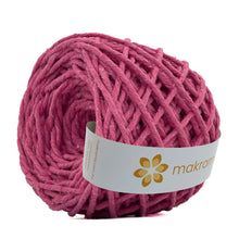 Cargar imagen en el visor de la galería, Hilaza Algodón 3mm Makrama 100m Rosa Floral