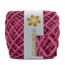 Cargar imagen en el visor de la galería, Hilaza Algodón 3mm Makrama 100m Rosa Floral