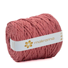 Cargar imagen en el visor de la galería, Hilaza Algodón 4mm Makrama 1kg Rosa Fresa