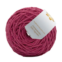 Cargar imagen en el visor de la galería, Cuerda Algodón Mini 2mm Makrama 150gr Rosa Fucsia
