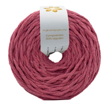 Cargar imagen en el visor de la galería, Hilaza Algodón 4mm Makrama 500gr Rosa Mexicano