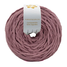 Cargar imagen en el visor de la galería, Hilaza Algodón 4mm Makrama 500gr Rosa Pálido