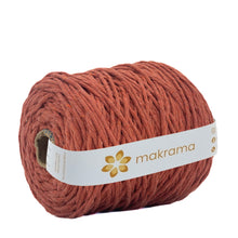 Cargar imagen en el visor de la galería, Hilaza Algodón 4mm Makrama 1kg Terracota